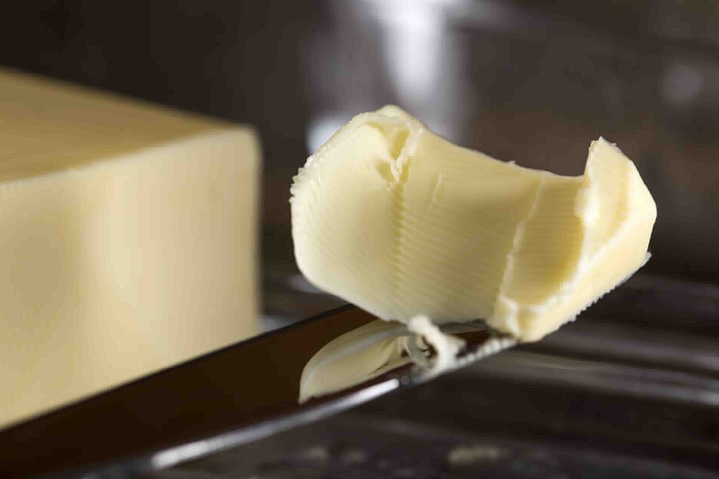 Butter auf Messer